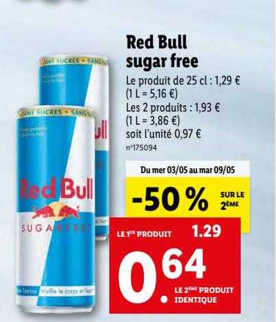 red bull sugar free