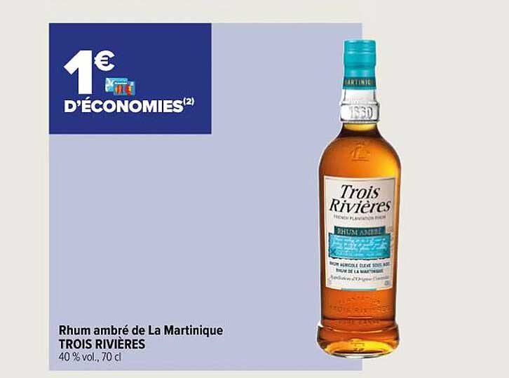 rhum ambré de la martinique trois rivières