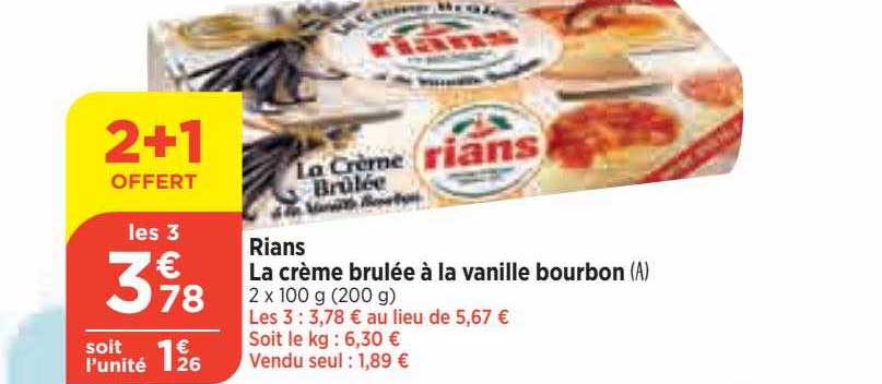 rians la crème brûlée à la vanille bourbon