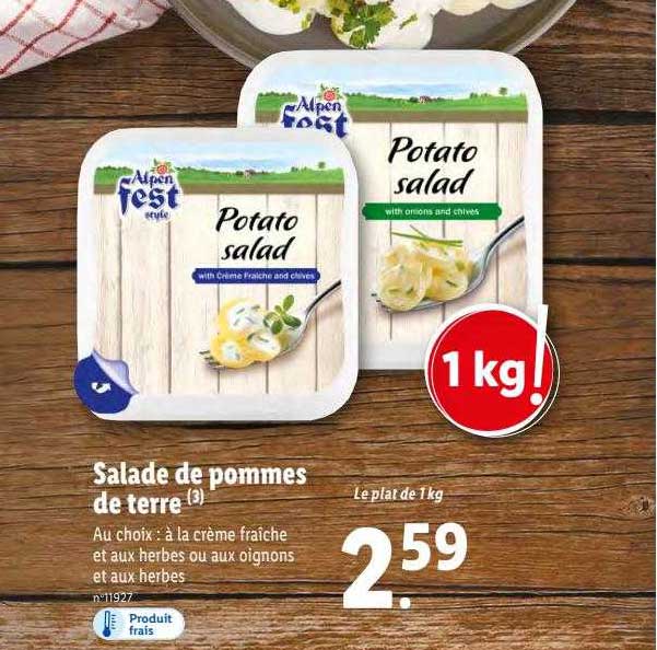 salade de pommes de terre alpen fest