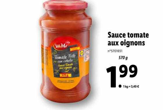sauce tomate aux oignons sol & mar