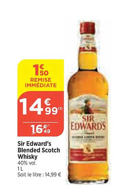 sir edward's blended scotch whisky
