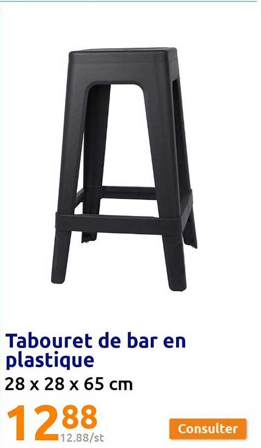 Tabouret De Bar En Plastique