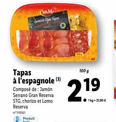 tapas à l'espagnole sol & mar