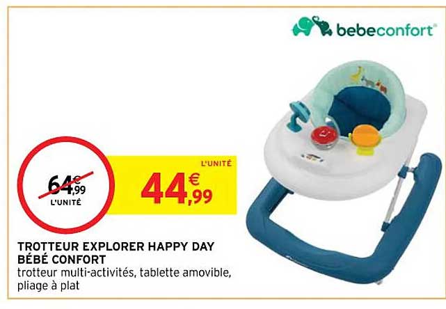 trotteur explorer happy day bébé confort