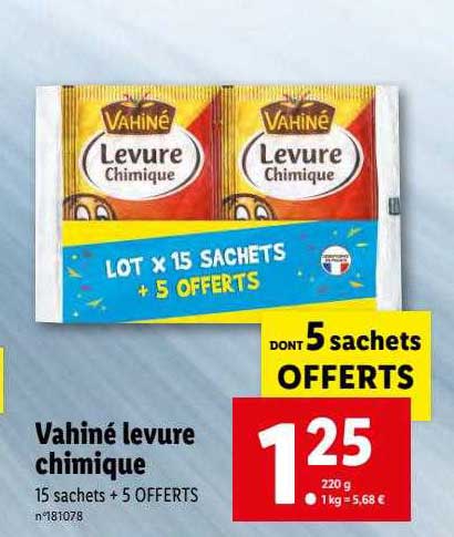 Vahiné Levure Chimique