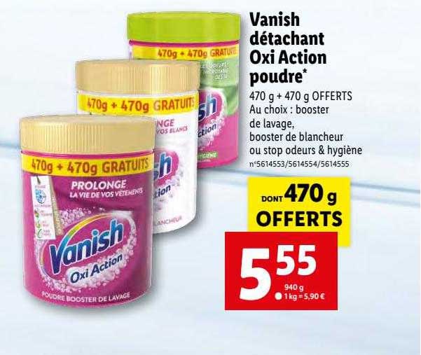 vanish détachant oxi action poudre