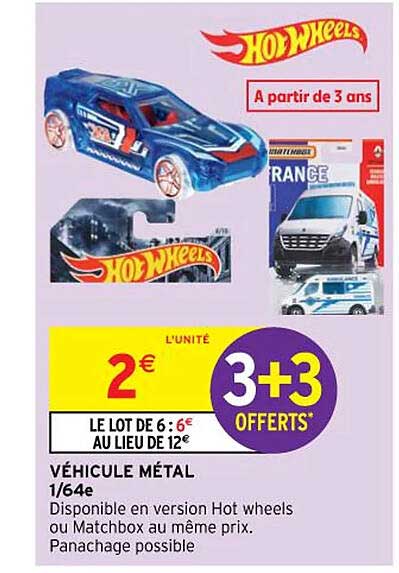 véhicule métal 1-64e hot wheels