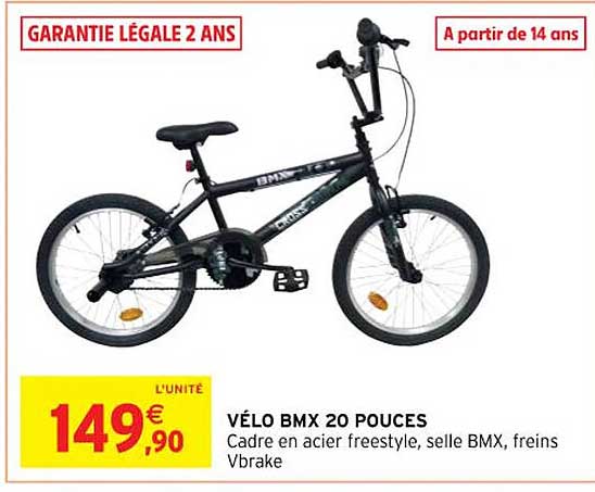 vélo bmx 20 pouces