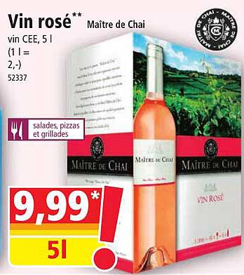 Vin Rosé Maître De Chai