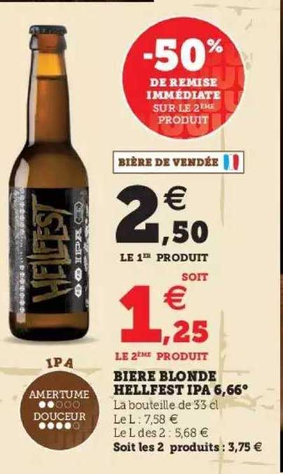 bière blonde hellfest ipa 6,66°