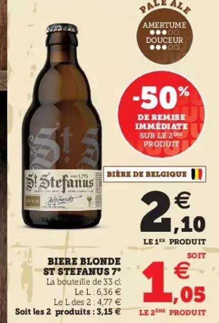 bière blonde  st stefanus 7°