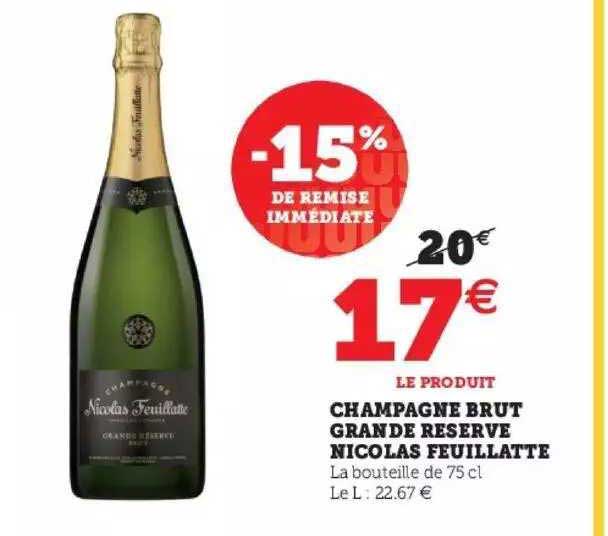 champagne brut grande réserve nicolas feuillatte