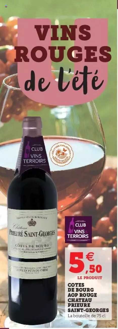 côtes de bourg aop rouge château fleure saint-georges