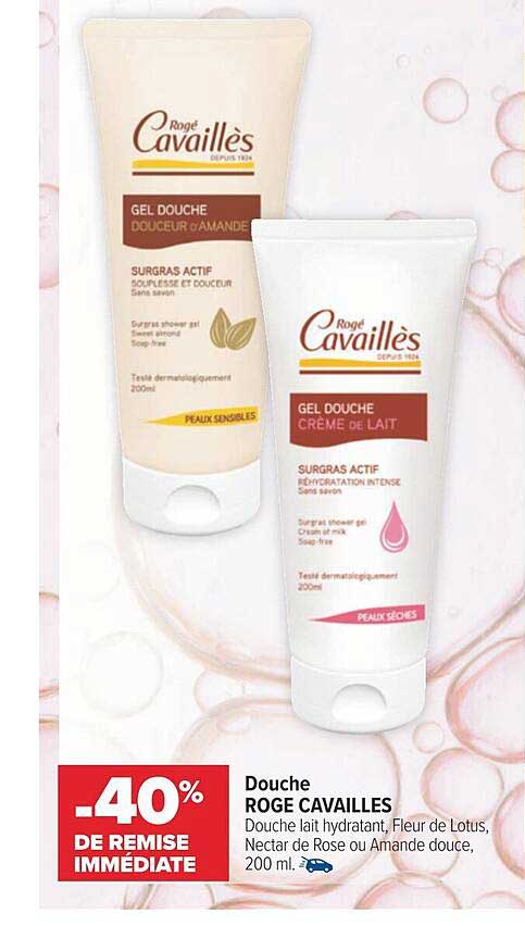 douche roge cavailles