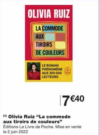 olivia ruiz "la commode aux tiroirs de couleurs"