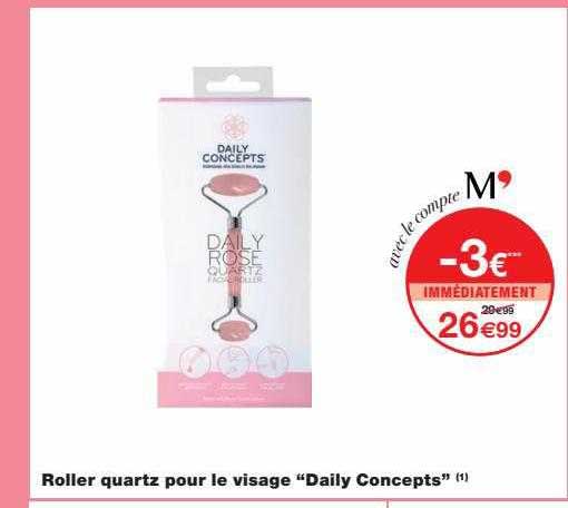 roller quartz pour le visage "daily concepts"