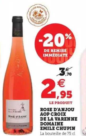 rose d'anjou de la varenne domaine emile chupin