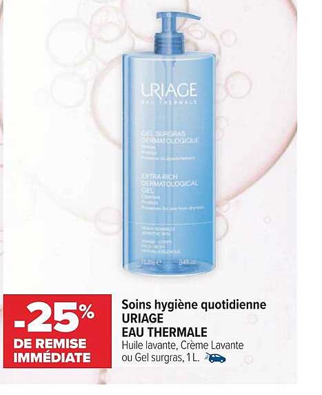 soins hygiène quotidienne uriage eau thermale