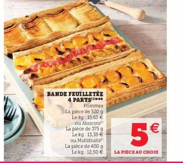 Bande Fruilletée 4 Parts