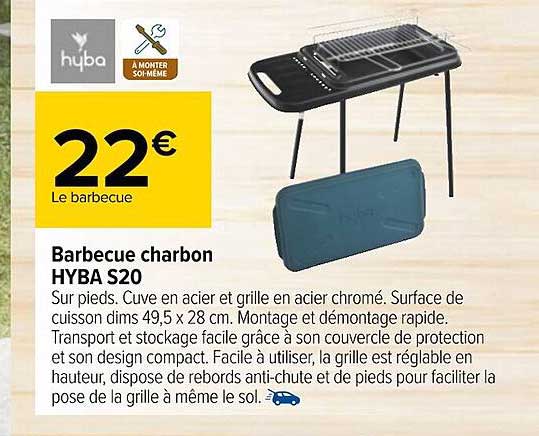 barbecue charbon hyba s20