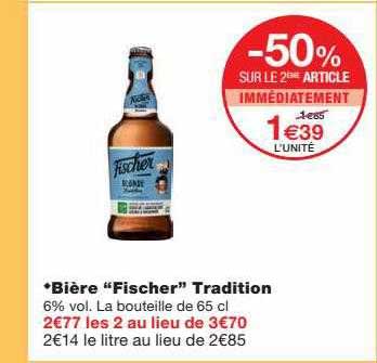 Bière "fischer" Tradition