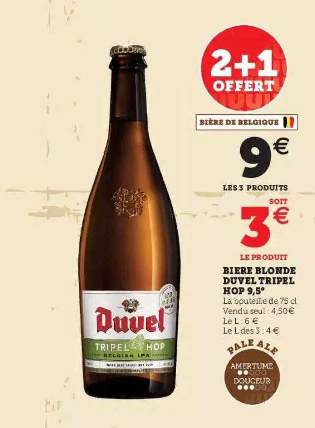 bière blonde duvel tripel hop 9,5°