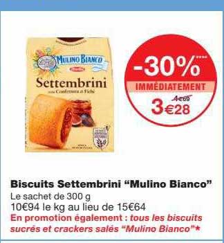 biscuits settembrini "mulino bianco"