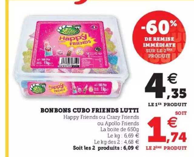 bonbons cubo friends lutti