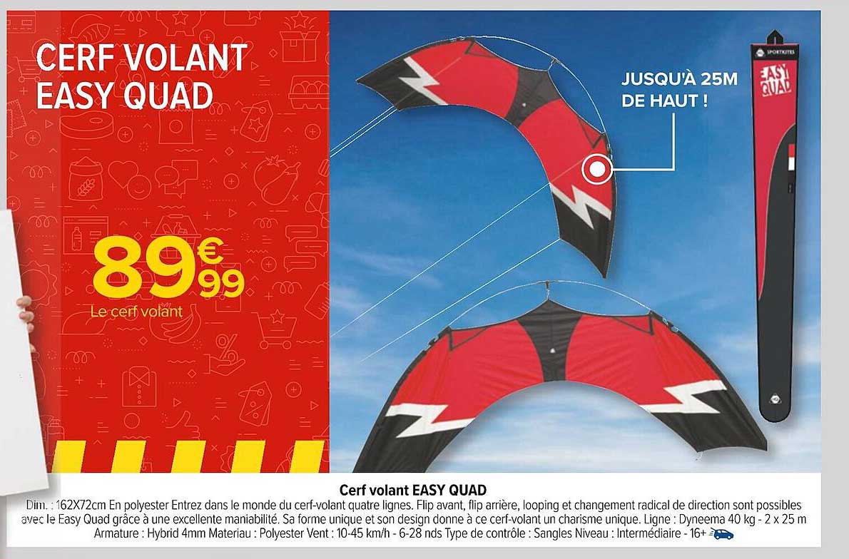 cerf volant easy quad