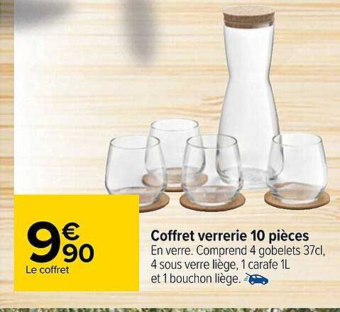 Coffret Verrerie 10 Pièces