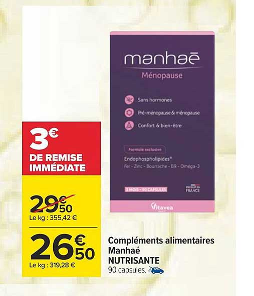 compléments alimentaires manhaé nutrisante