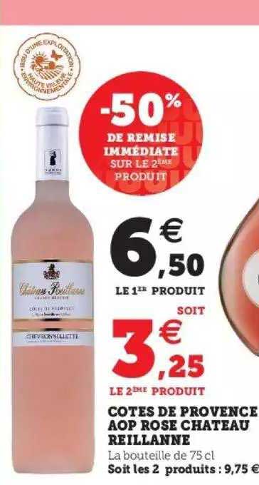 côtes de provence aop rose château reillanne