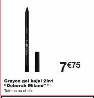 crayon gel kajal 2in1 "deborah milano"