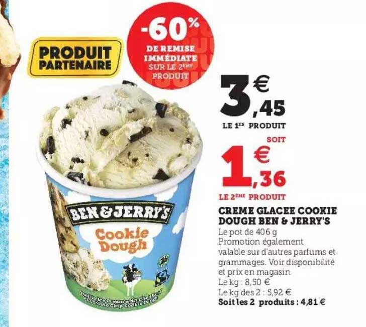 crème glacée cookie dough ben & jerry's