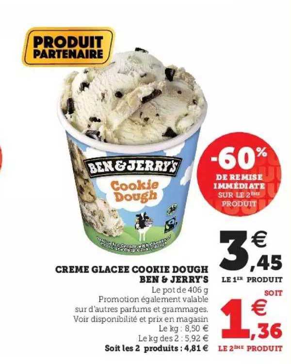 crème glacée cookie dough ben & jerry's
