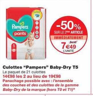 culottes "pampers" baby-dry t5