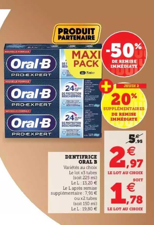 dentifrice oral b