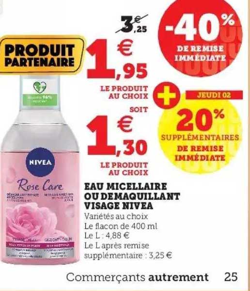 Eau Micellaire Ou Démaquillant Visage Nivea