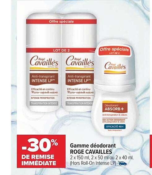 gamme déodorant roge cavailles