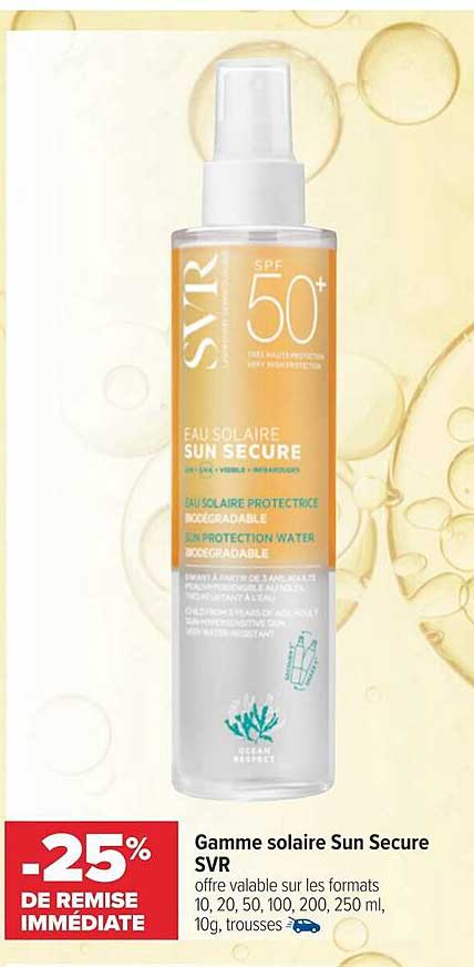 gamme solaire sun secure svr