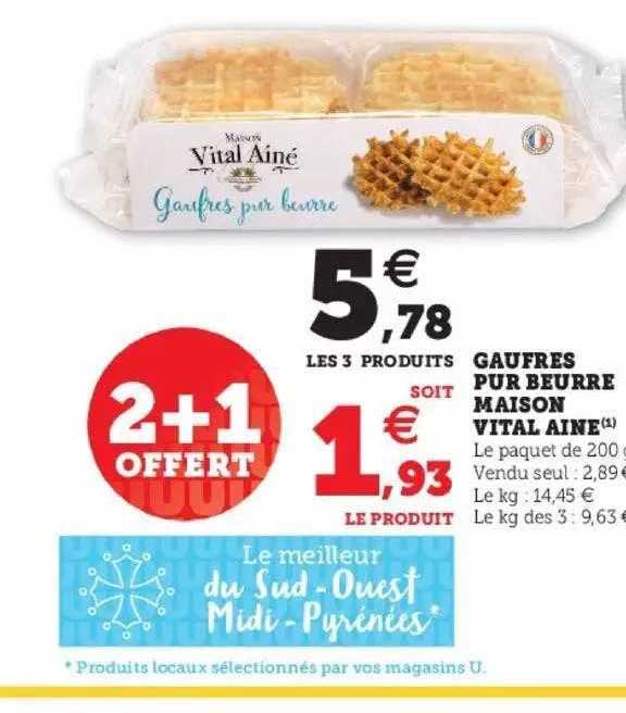 gaufres pur beurre maison vital aine