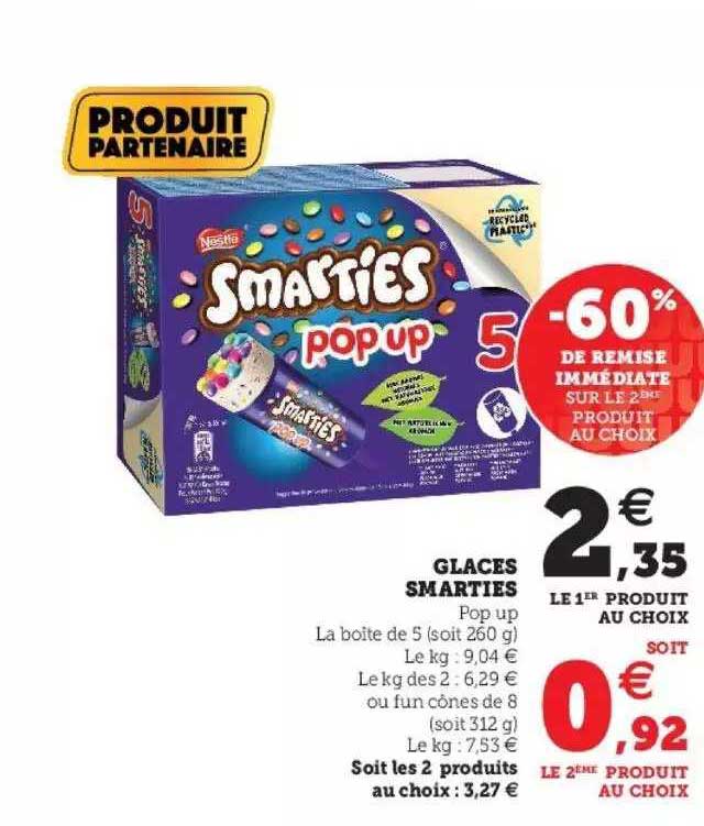 Glaces Smarties