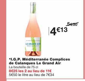 i.g.p. méditerranée complices de calanques le grand air