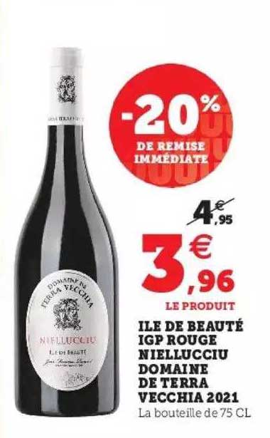 île de beauté igp rouge niellucciu domaine de terra vecchia 2021