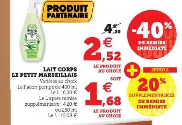 Lait Corps Le Petit Marseillais