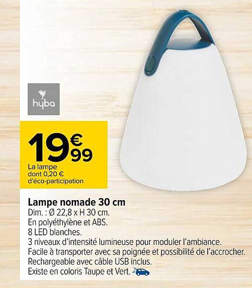lampe nomade 30 cm