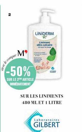 liniments 48 ml et 1 litre liniderm