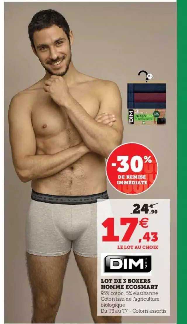 Lot De 3 Boxers Homme écosmart Dim