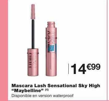 mascara lash sensational sky high "maybelline"